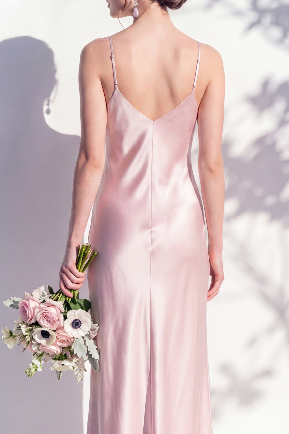 Rosabel Sage Satin Dress