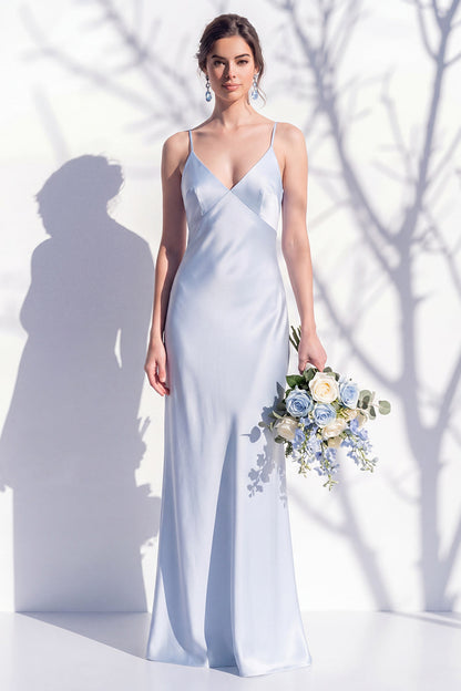 Rosabel Sage Satin Dress