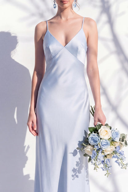 Rosabel Sage Satin Dress