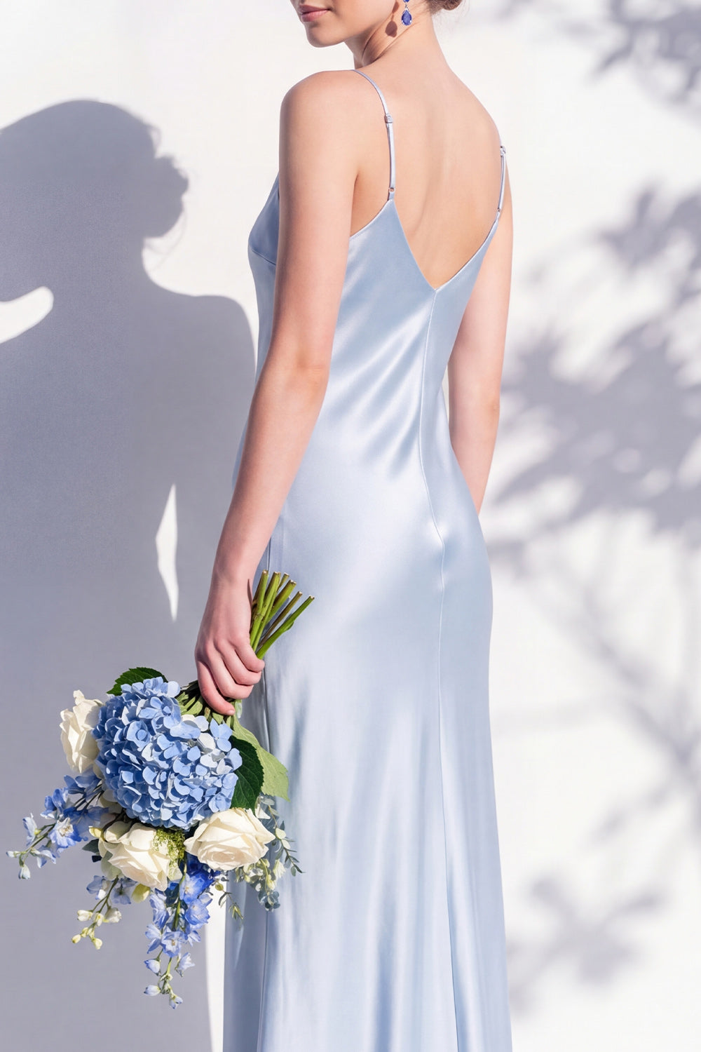 Rosabel Sage Satin Dress