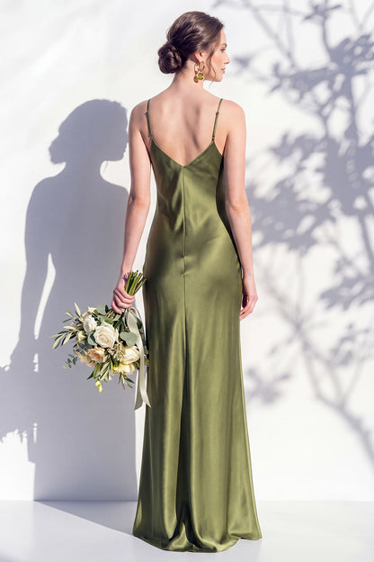 Rosabel Sage Satin Dress
