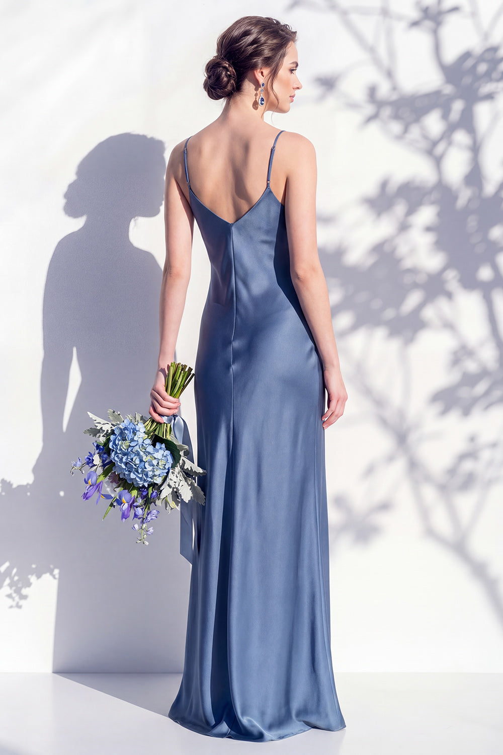 Rosabel Sage Satin Dress
