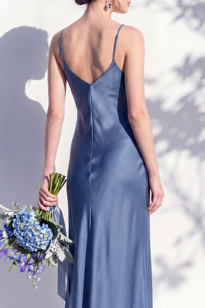Rosabel Sage Satin Dress