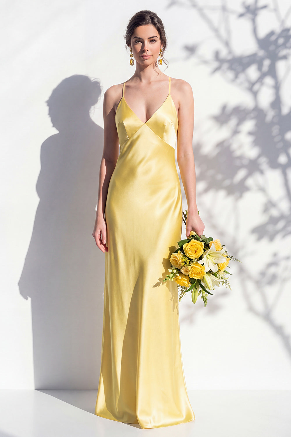 Rosabel Sage Satin Dress