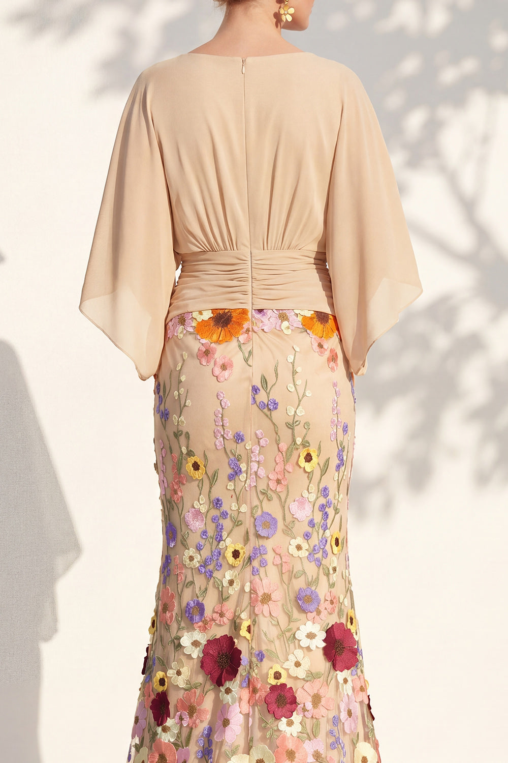 Severine Lilac V-Neck Dress