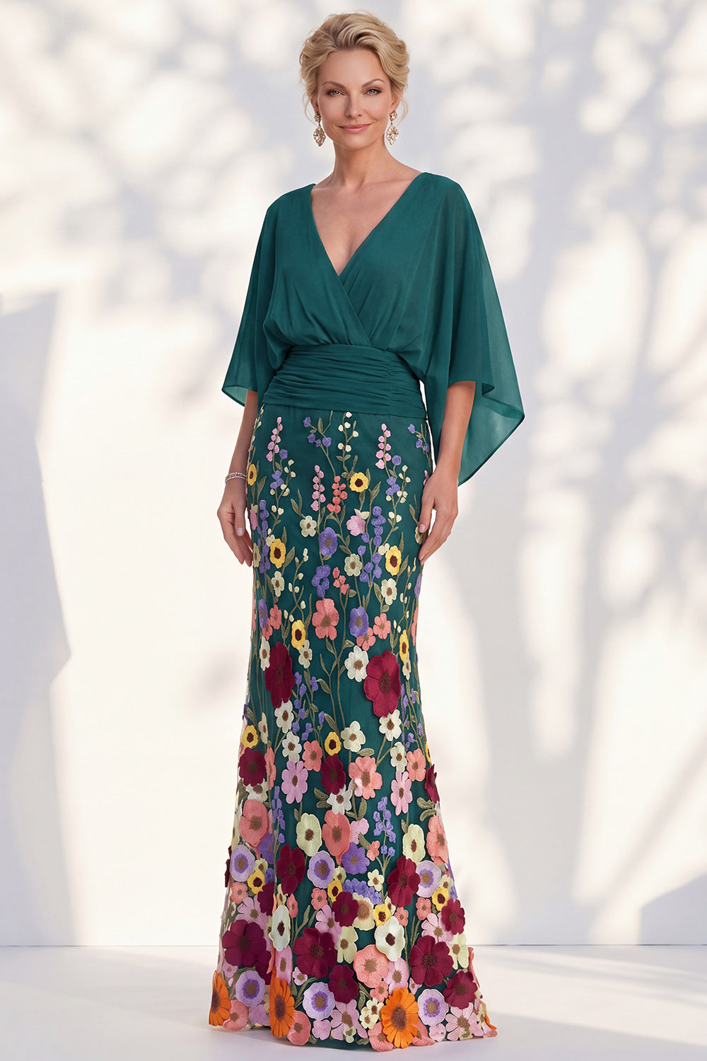 Severine Lilac V-Neck Dress