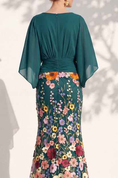 Severine Lilac V-Neck Dress
