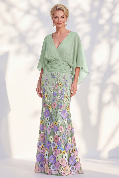 Severine Lilac V-Neck Dress