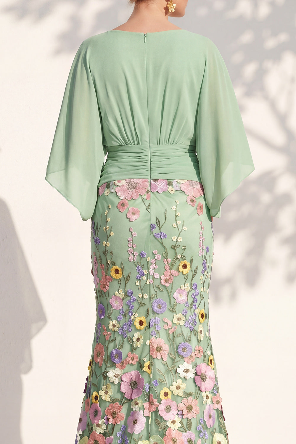 Severine Lilac V-Neck Dress