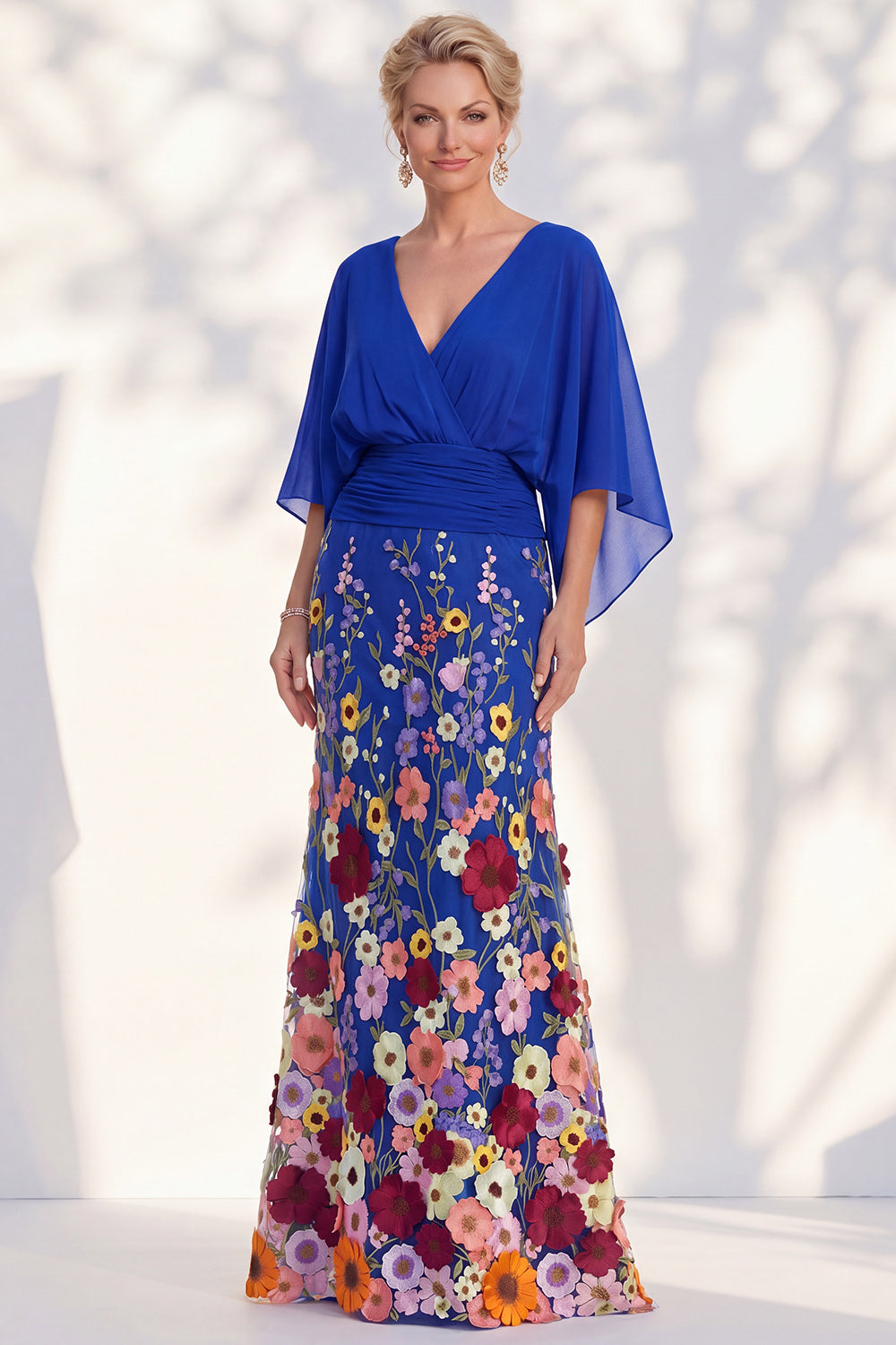 Severine Lilac V-Neck Dress