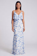 Philippa Blue Floral Maxi Dress