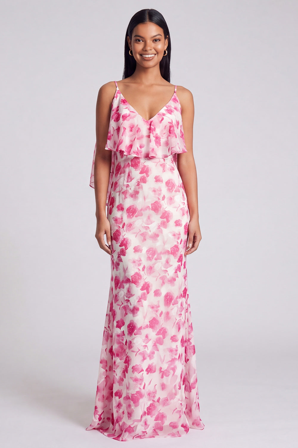 Philippa Blue Floral Maxi Dress