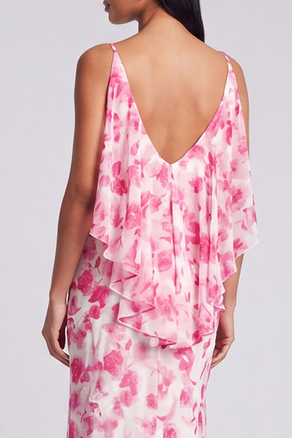 Philippa Blue Floral Maxi Dress