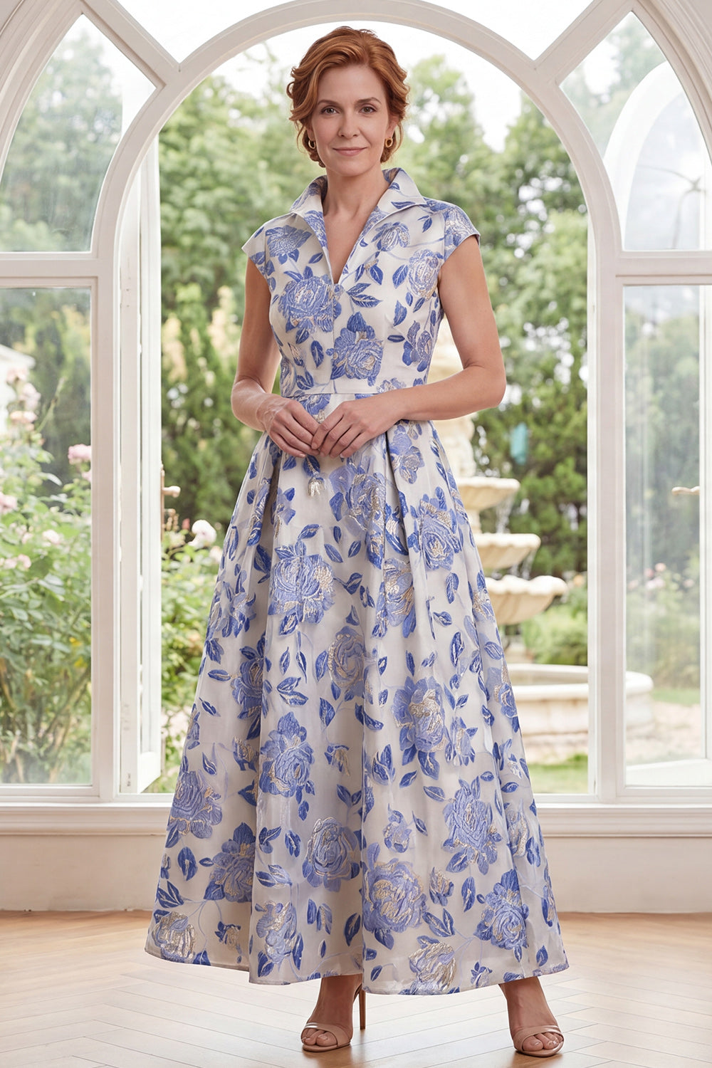 Valentina White Floral Dress