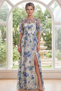 Ursula Blue Floral Dress