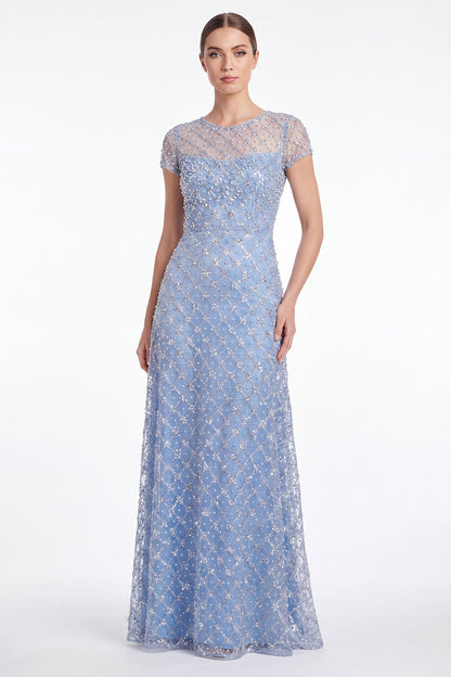 Ilaria Blue A-Line Dress