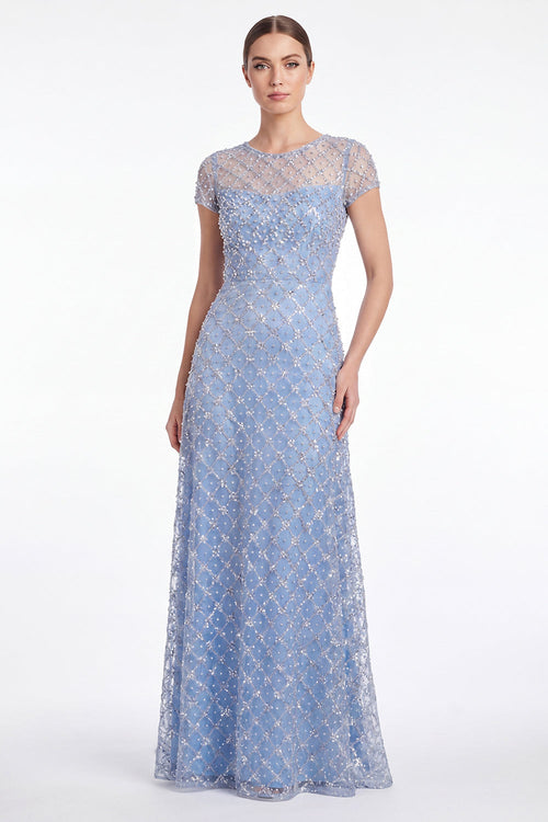 Ilaria Blue A-Line Dress