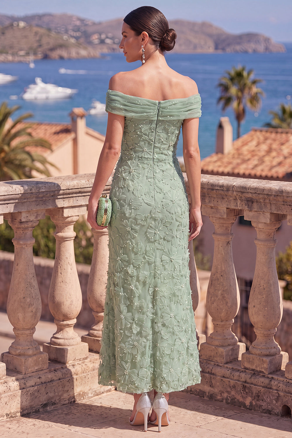 Morwenna Green Floral Midi Dress