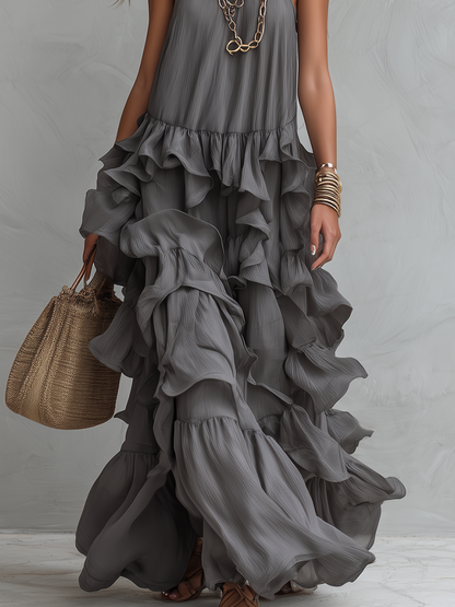 Adeline Ruffle Maxi Dress