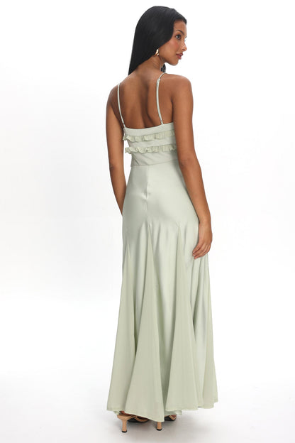Isabeau Sage Maxi Dress