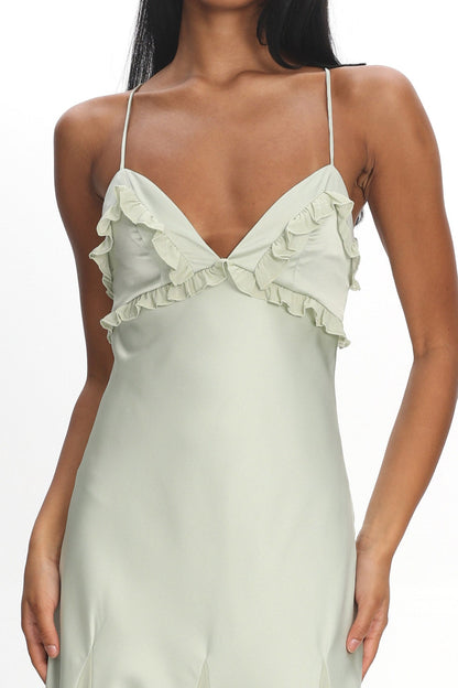 Isabeau Sage Maxi Dress