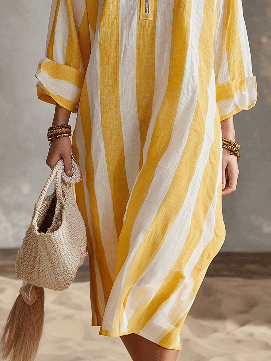 Monroe White Long Sleeve Midi Dress