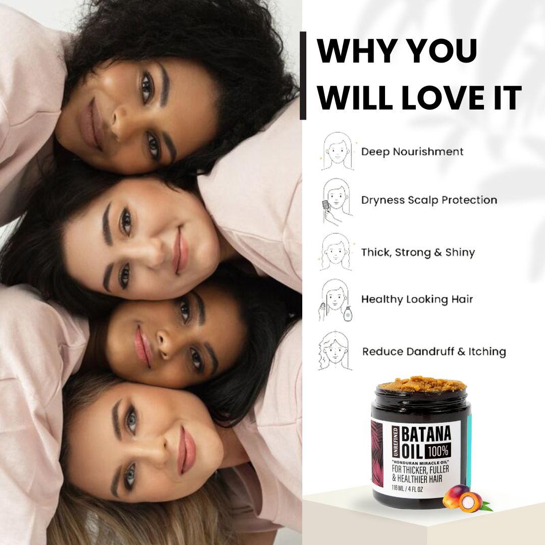 Pure Batana Oil #1 Authentic Hair Growth & Repair Oil from Honduras