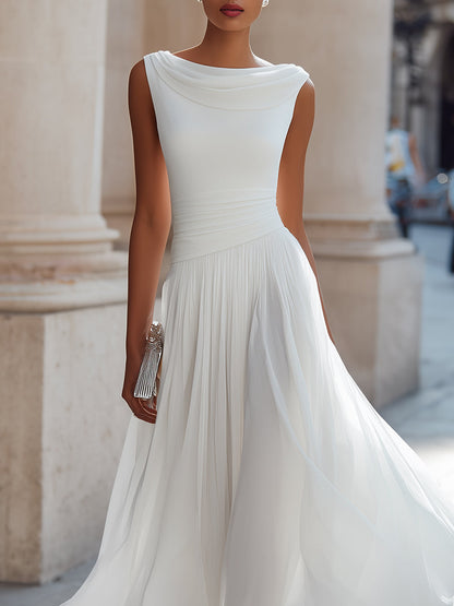 Eleonora Pleated Maxi Dress