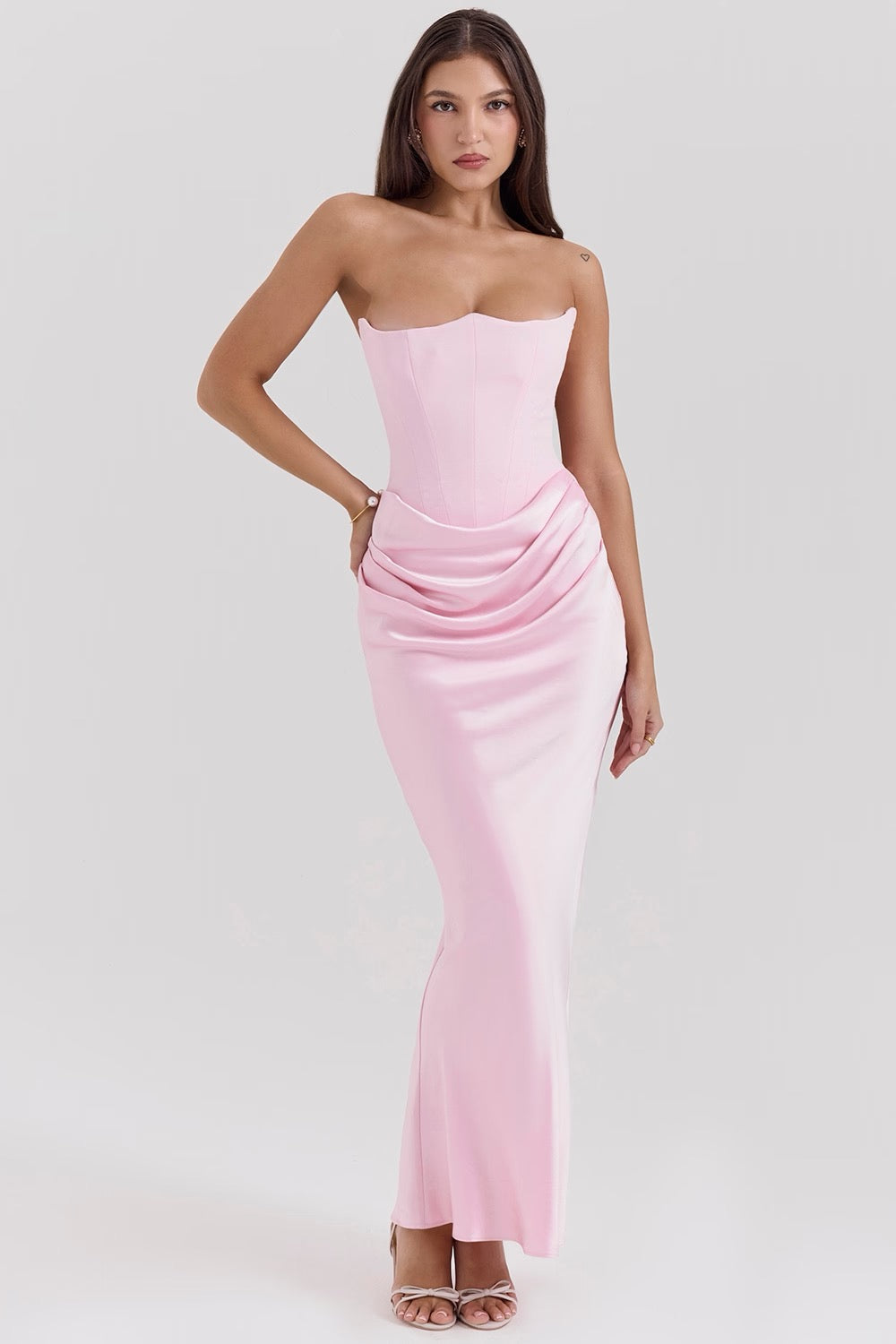 Anais Satin Maxi Dress