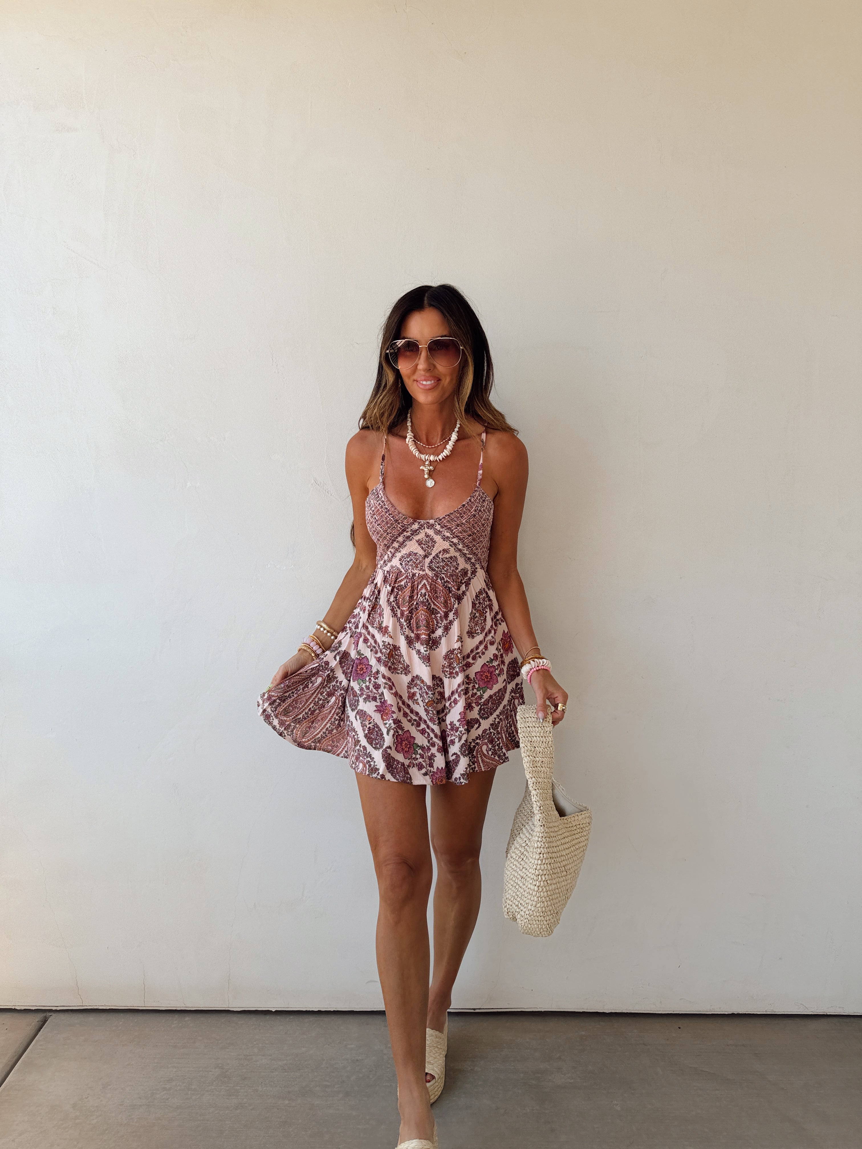 Giselle Pink Mini Dress