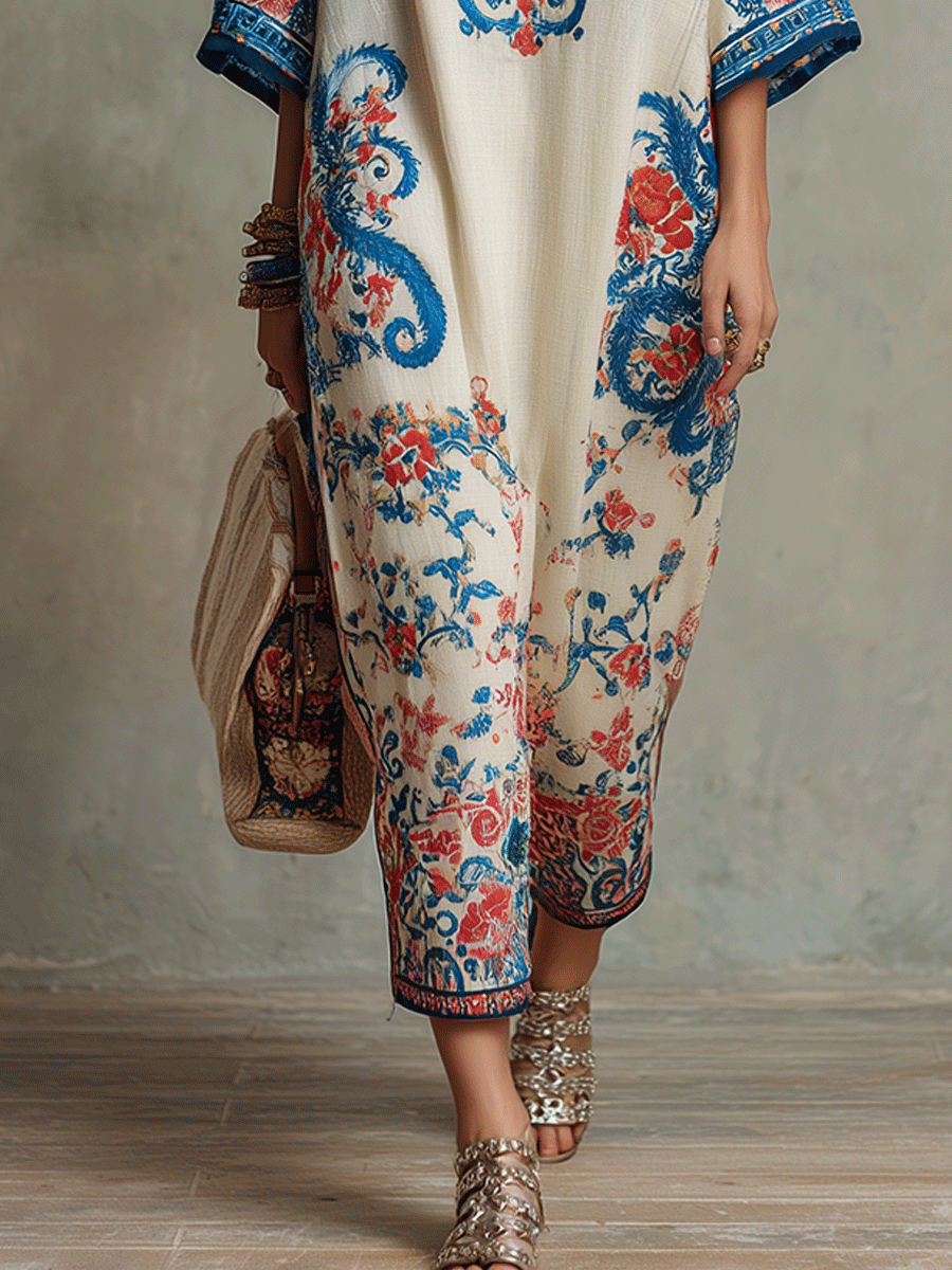 Marguerite Ivory Floral Midi Dress