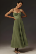 Niamh Tulle Pleated Midi Dress