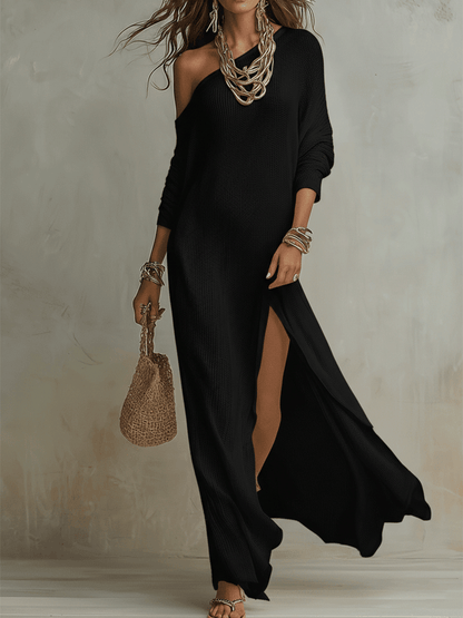 Seraphina Ivory One Shoulder Maxi Dress