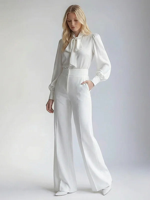 Mahault White Trousers
