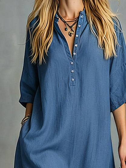 Elena Blue Maxi Dress