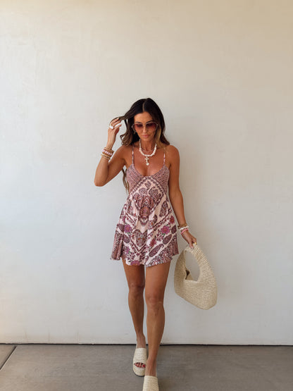 Giselle Pink Mini Dress