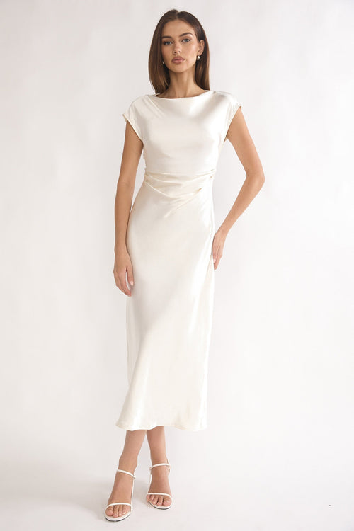 Hyacinth Cowl Midi Dress