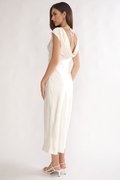 Hyacinth Cowl Midi Dress