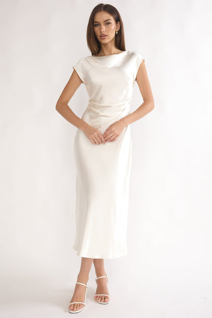 Hyacinth Cowl Midi Dress