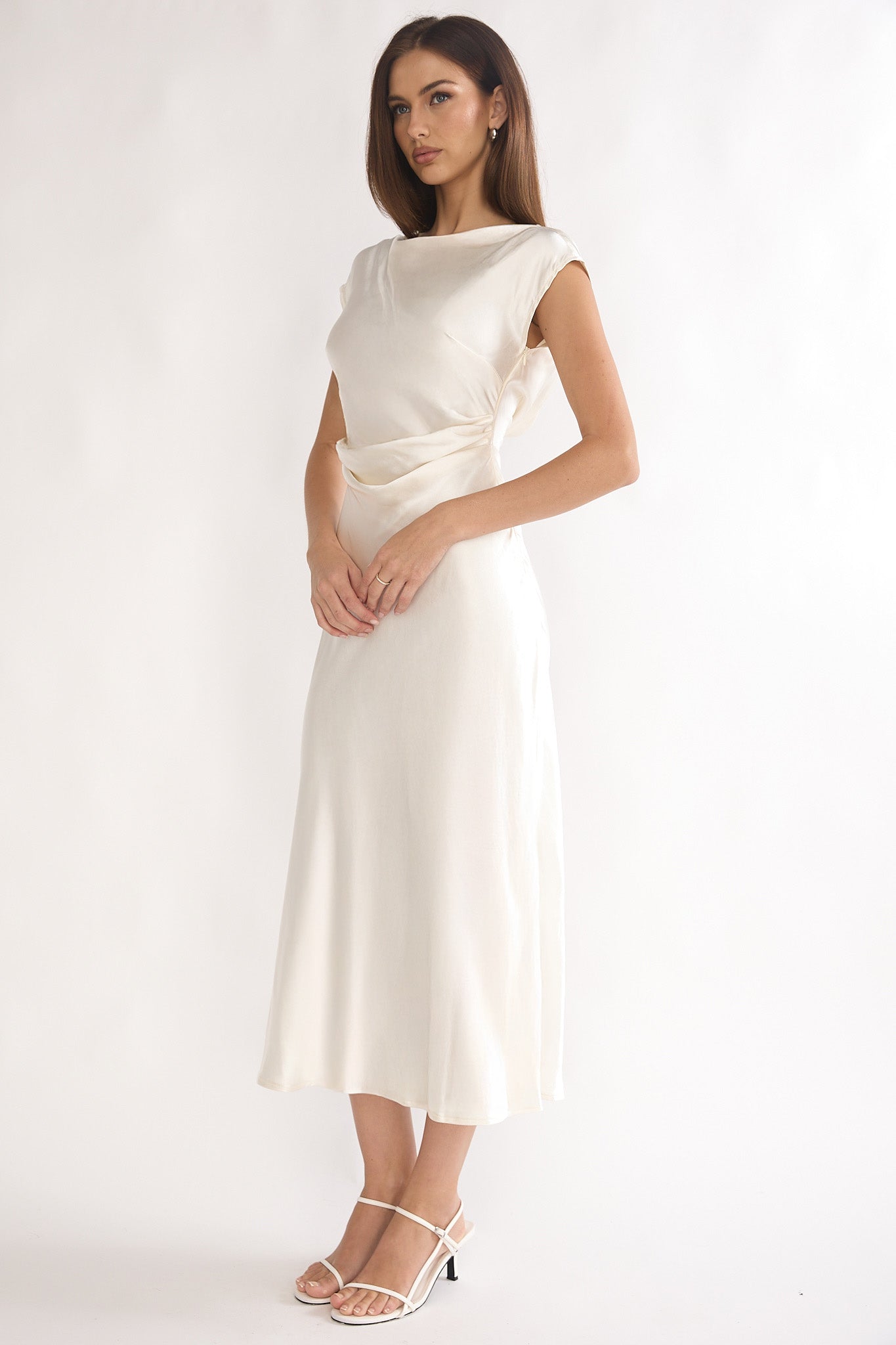 Hyacinth Cowl Midi Dress