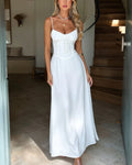 Ava | Linen Corset Maxi Dress
