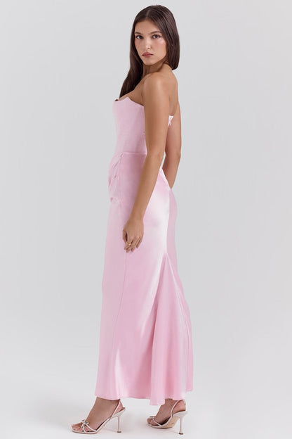 Anaïs Satin Maxi Dress