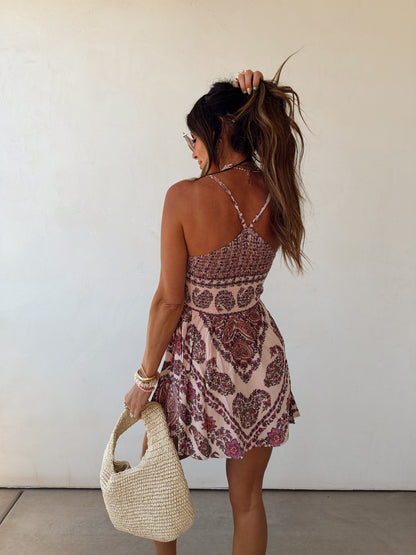 Giselle Pink Mini Dress