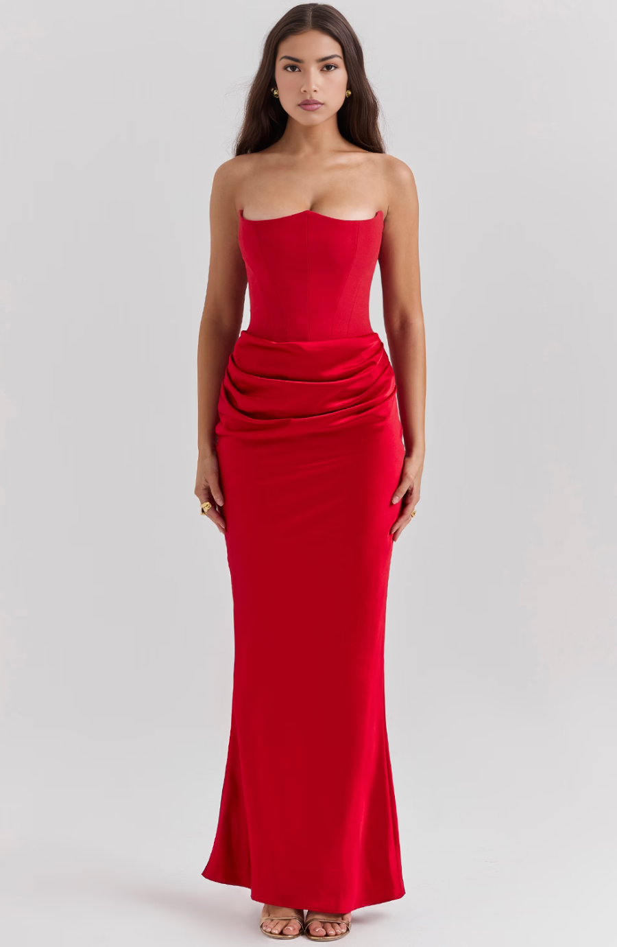 Anais Satin Maxi Dress