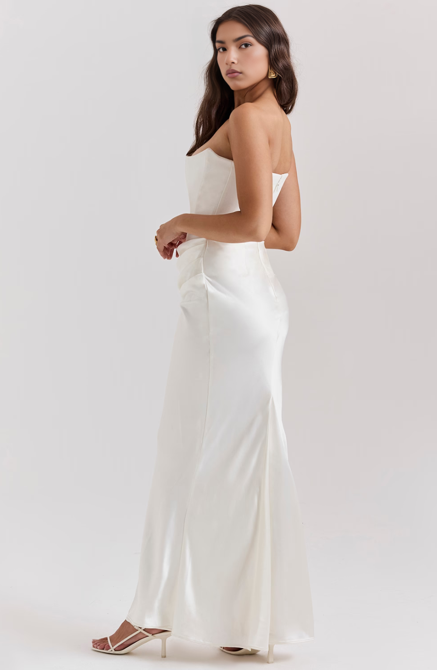 Anais Satin Maxi Dress