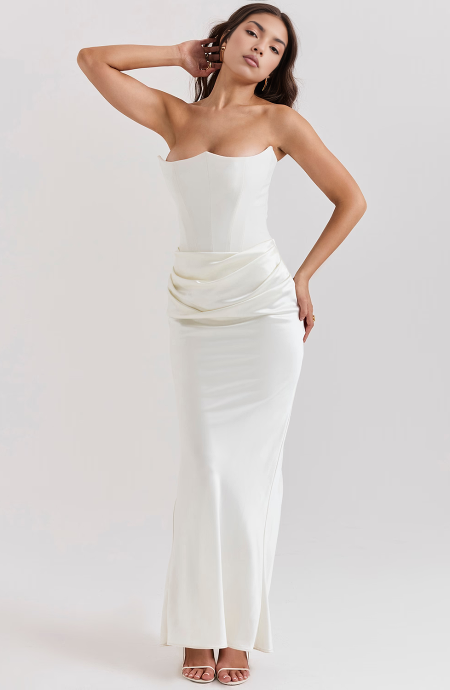 Anais Satin Maxi Dress
