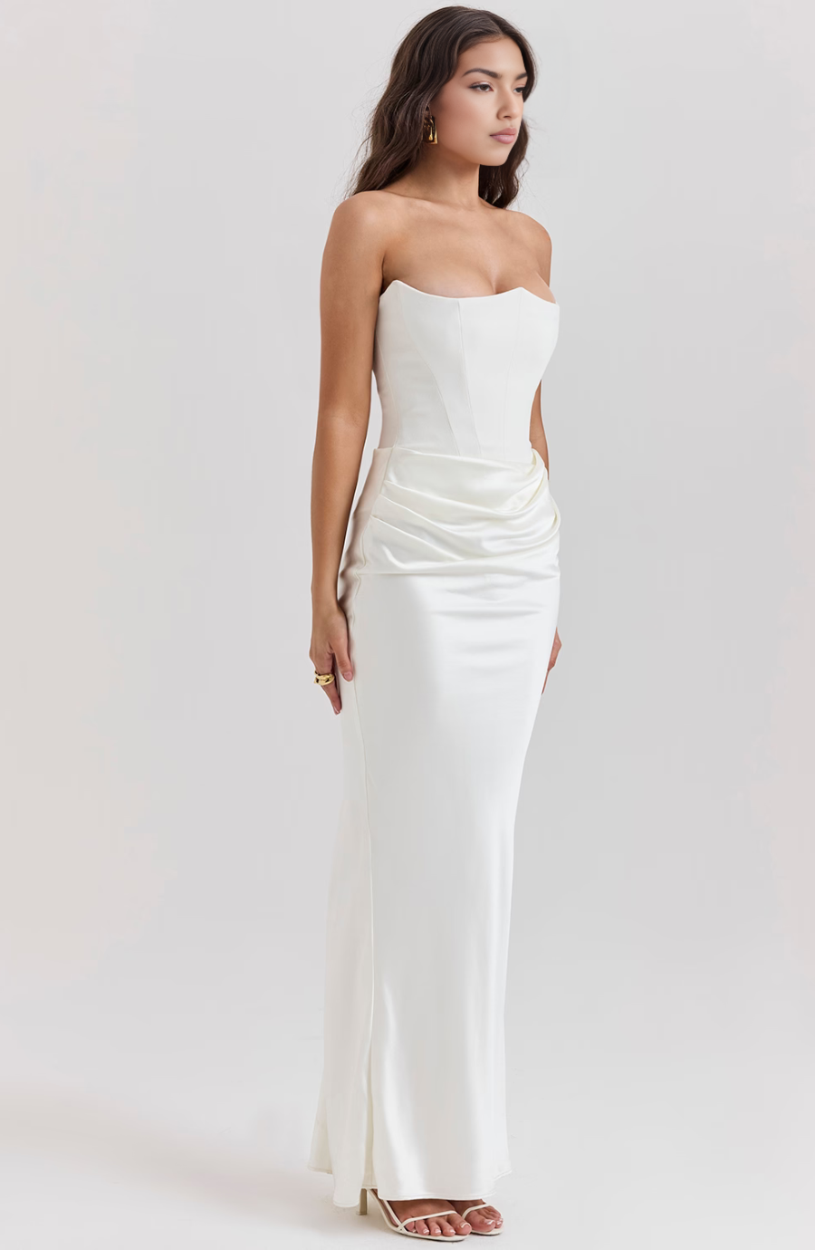 Anais Satin Maxi Dress