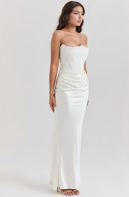 Anaïs Satin Maxi Dress