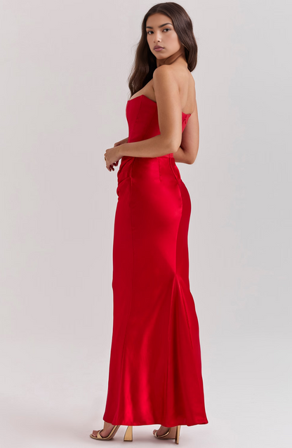 Anaïs Satin Maxi Dress