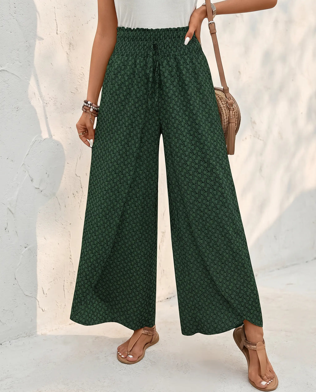 Nina | High-Waisted Wide-Leg Palazzo Trousers
